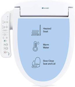 lot 3512 image: $280 Brondell SE400-EW Swash Electric Bidet Toilet Seat, Elongated