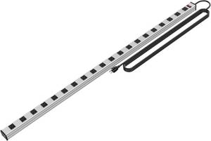 lot 3520 image: 20-Outlet Heavy-Duty Metal Power Strip, 15-ft Cord, Breaker ETL