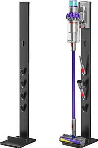 lot 3524 image: $52 PEGZONE Vacuum Stand for Dyson Gen5-V6, 4 Hooks, Bracket, Black