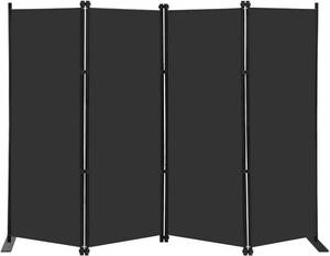 lot 3535 image: $60 MAYOLIAH 4-Panel Room Divider Screen, 6FT Tall, Foldable, Black