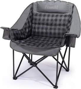 lot 3539 image: $75 Heavy Duty Camping Chairs for Adults Folding XL, Cup Holder, 500lb
