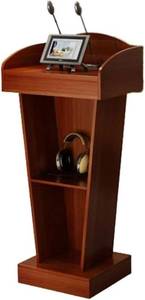 lot 3562 image: $192 Teaching and Training Desk Solid Wood Lectern for Classroom