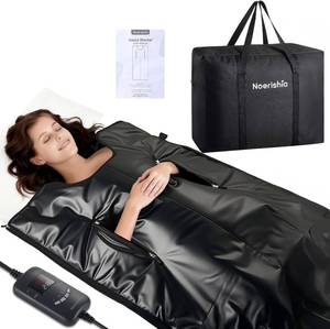 lot 3592 image: $90 Infrared Sauna Blanket, Low EMF Carbon Heating, 8 Levels 6x2.6ft