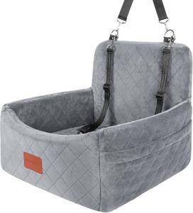 lot 3602 image: WOOAIDAGG Dog Car Seat for Small Dogs, Washable Cover, Grey