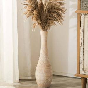 lot 3607 image: $47 Hanobe Floor Vase - 22in Wood Vase for Living Room Rustic
