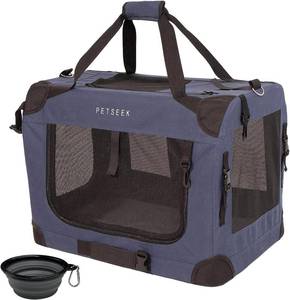lot 3620 image: $70 Soft Sided Cat Carrier, Portable for 2 Cats, 24x16.5x16, Blue