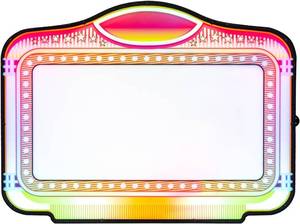 lot 3623 image: $178 LED Bottle Service Sign, APP Programmable Scroll Light Box, RGB
