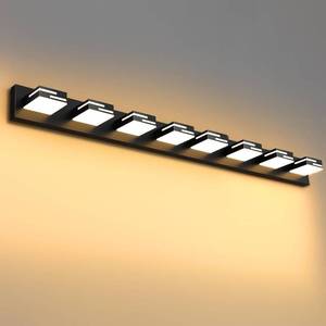 lot 3660 image: $179 LED 8-Light Vanity Light 55-Inch 5CCT Dimmable Matte Black