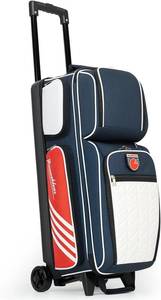 lot 3661 image: $100 MANUEKLEAR 3-Ball Bowling Bags with Wheels, Roller with Pockets