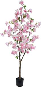 lot 3689 image: $53 5FT Pink Cherry Blossom Artificial Tree in Pot   IndoorOffice