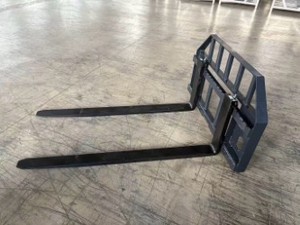 lot 2280 image: Unused 2026 JCT Skid Steer Pallet Fork Frame with 60in Long Tines Class lll 8000 lbs Industrial Series