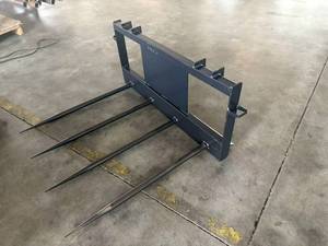 lot 2291 image: Unused 2026 JCT Skid Steer Bale Spear with quadruple tines