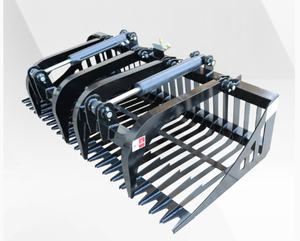 lot 2319 image: Unused JCT Skid Steer Rock Grapple Bucket  84in