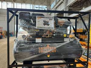 lot 2617 image: Unused LandHonor 40 Gallon 2-Stage Truck Mounted Air Compressor