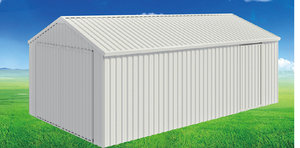 lot 8109 image: KJ Heavy-Duty Single Garage Metal Shed  Model K1220 (12x20ft)