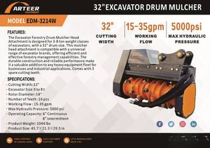lot 8671 image: Arteer 32 Excavator Drum Mulcher  EDM-3214W