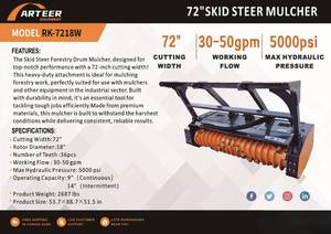lot 8676 image: Arteer 72 Skid Steer Mulcher  RK-7218W