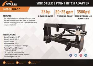 lot 8679 image: Arteer Skid Steer 3 Point Hitch Adaptor  PHA-2C