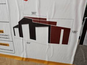 lot 331 image: SDLANCH 2026 42FT x 30FT Triple Garage Metal Shed  SDL4230TGMS