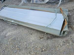 lot 10503 image: Unused Qty. 50 Galvalume Steel Siding  Roofing Panels  White  Cream