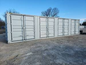lot 10544 image: One Way Use 40ft Storage Container with 4 Door Side Access  DCFU1698407