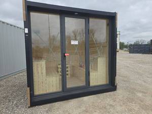 lot 40 image: Outdoor Infrared Sauna Cabin w Glass Front  7 ft x 9 ft x 8 ft (SR09A)