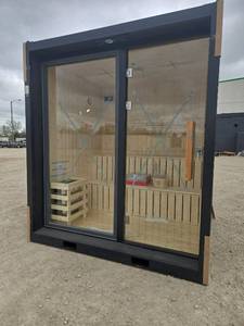 lot 47 image: Outdoor Infrared Sauna Cabin w Glass Front  7 ft x 7 ft x 8 ft (SR07A)