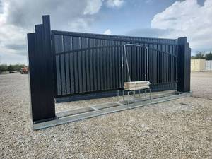 lot 35 image: 2026 Automatic Swing Gate w Opener  20 ft x 8 ft Steel Driveway Gate System