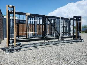 lot 402 image: Unused&nbsp Equippro Electric Cantilever Sliding Gate  Model XPF16WG