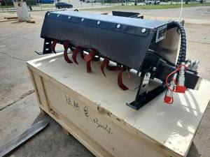 lot 1524 image: VORX Mini Skid Steer Hydraulic Rotary Tiller  NLC300TC
