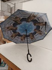 lot 10976 image: Country Side Products Umbrella,  Wolf