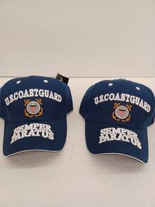 lot 11064 image: U.S. Coast Guard Semper Paratus Hat Lot of 2