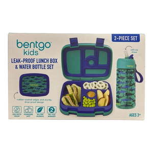 lot 11073 image: Bentgo Kids Leak-Proof Lunch Box & Water Bottle Set (Shark)