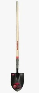 lot 11115 image: Razor-Back Steel 9-12 in. W x 58 in. L Round Point Shovel Wood