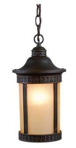 lot 11133 image: Westinghouse 67545 Pendants Castle Inn Outdoor Lighting Lantern, Textured Black on Cast Aluminum