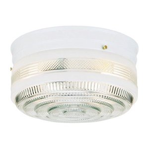 lot 11137 image: Westinghouse 2 Light Ceiling Fixture, White