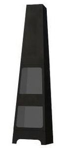 lot 11150 image: La Hacienda L61 56017 Malmo Steel Chimenea, Black