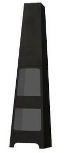 lot 11155 image: La Hacienda L61 56017 Malmo Steel Chimenea, Black