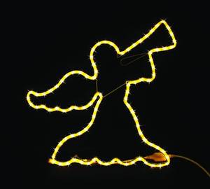 lot 11158 image: 20 in. LED Angel Christmas Decoration, Warm White