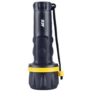 lot 10999 image: Ace 65 Lumen Black & Yellow LED Flashlight Battery