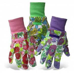 lot 11003 image: Boss Womens Outdoor Floral Gardening Gloves Assorted One Size Fits Most - Set of 3