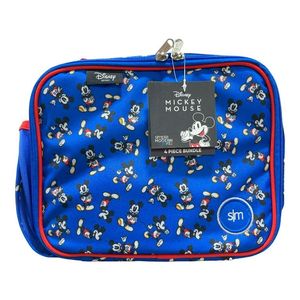 lot 11008 image: Disney Mickey Mouse Blue Lunch Box Set
