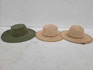 lot 11013 image: Womens Woven Straw Sun Hat Collection