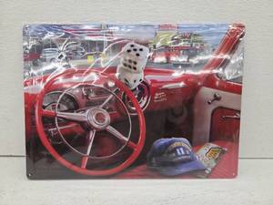 lot 11017 image: Us Route 66 Restaurant Tin Metal Sign