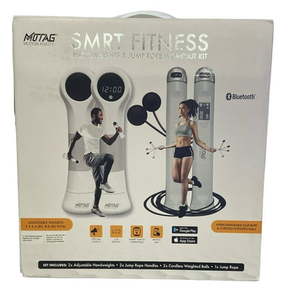 lot 11091 image: Motag Smart Fitness Handweights and Jump Rope Workout Kit