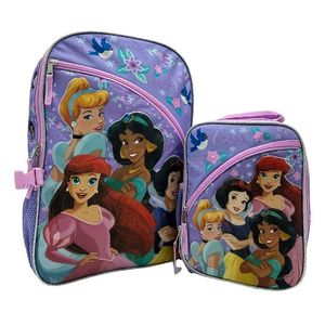 lot 11102 image: Disney Princess Backpack and Lunch Box Set
