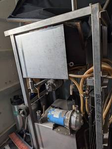 lot 271008 image: All Stainless Steel Two Station Keg Washer, uses Sanke fitting, as is.