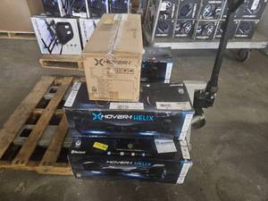 lot 101031 image: $180 Lot of 7 Untested Hover-1 Helix Hoverboards. SOLD AS IS