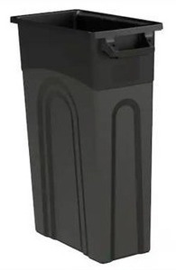 lot 11210 image: 23 Gallon Black Highboy Waste Container