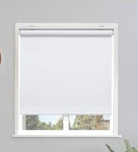 lot 11231 image: Sunoff Blackout Roller Shades, 23 x 72, White